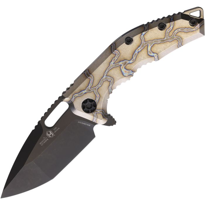 Heretic Knives Medusa Framelock Flame Titanium