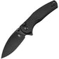 Kizer Cutlery Mini Grouper Button Lock Black