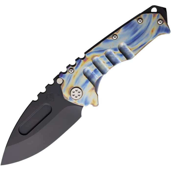 Medford Praetorian T Framelock Drop Point Flame Anodized Titanium