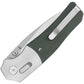 QSP Knife Vault Glyde Lock Green Micarta