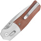 QSP Knife Vault Glyde Lock Tan Micarta