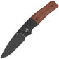 QSP Knife Vault Glyde Lock Black Tan Micarta