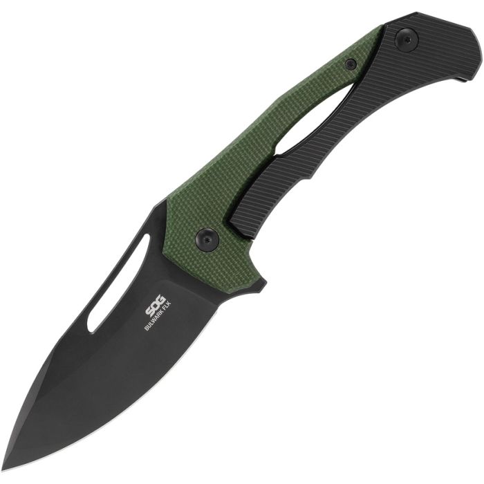 SOG Bulwark Framelock OD Green Micarta