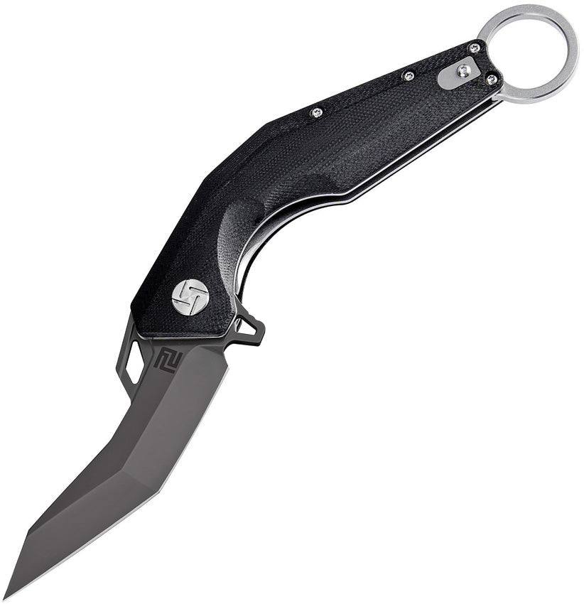 Artisan Cobra Linerlock Black D2 1811P-BBKC