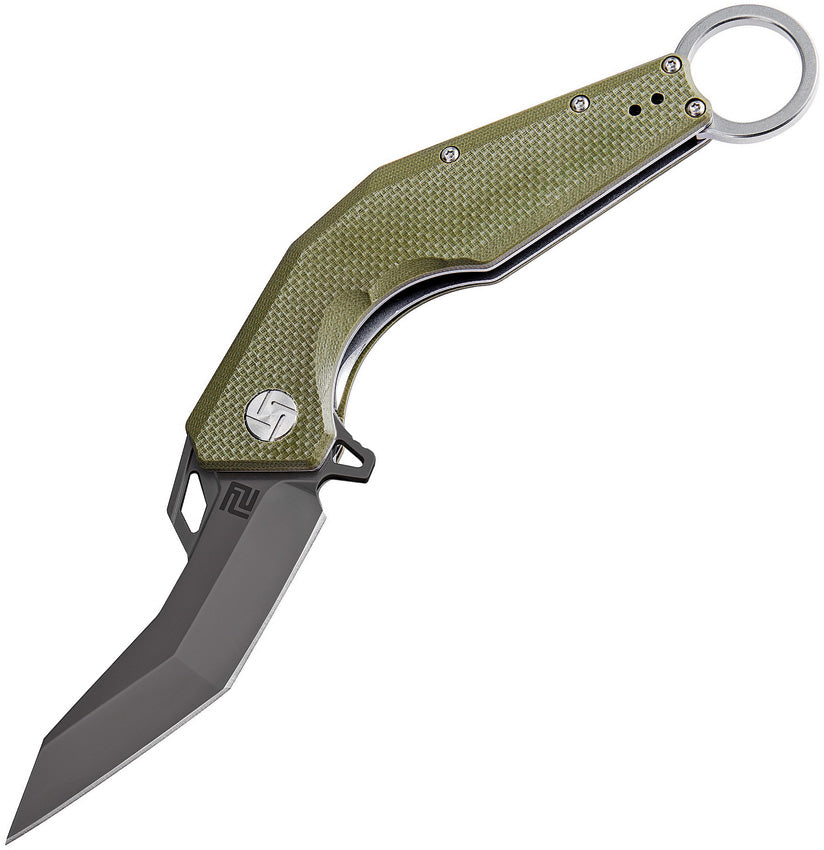 Artisan Cobra Linerlock D2 Green 1811P-BGNF