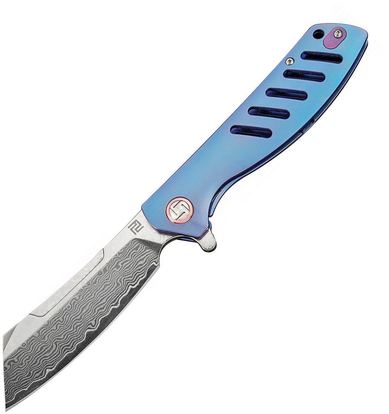 Artisan Tomahawk Framelock Blue Dam 1815GSD-BU