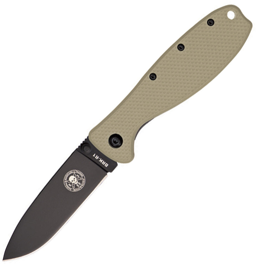 ESEE Zancudo Framelock Desert Tan - Black Stainless Handle