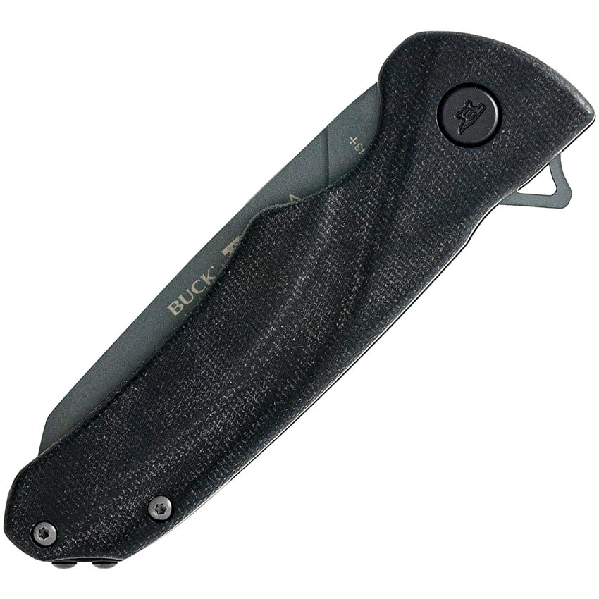 Buck Sprint Ops Linerlock Micarta Black