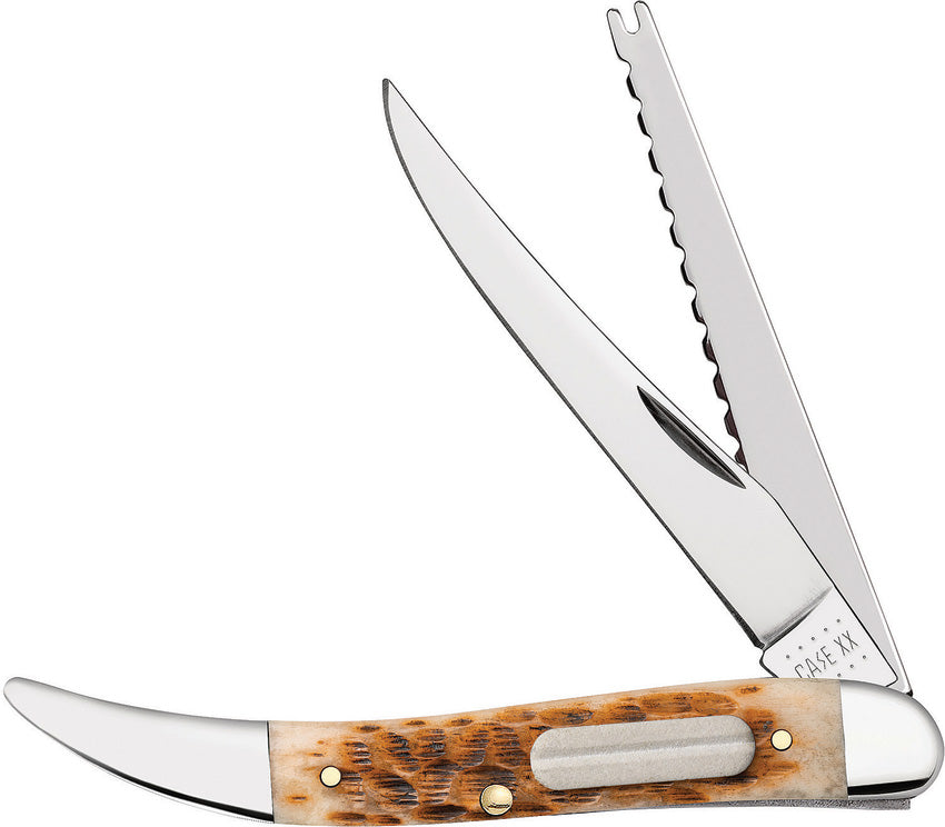 Fishing Knife Amber Bone