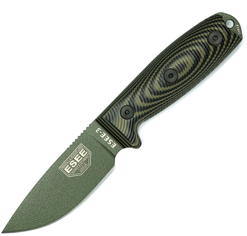 ESEE Model 3 3D Fixed Blade OD 3PMOD-003