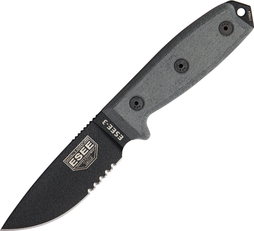 ESEE Model 3 Part Serrated ESEE-3SB