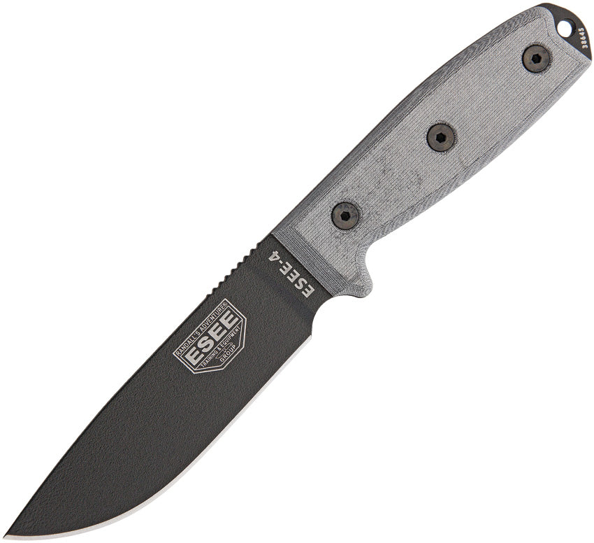 ESEE Model 4 Carbon Steel Plain ES4PB