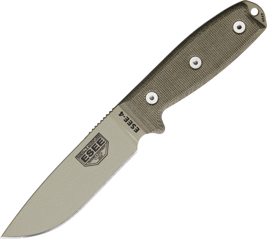 ESEE Model 4 Plain Edge ES-4P-MB-DT