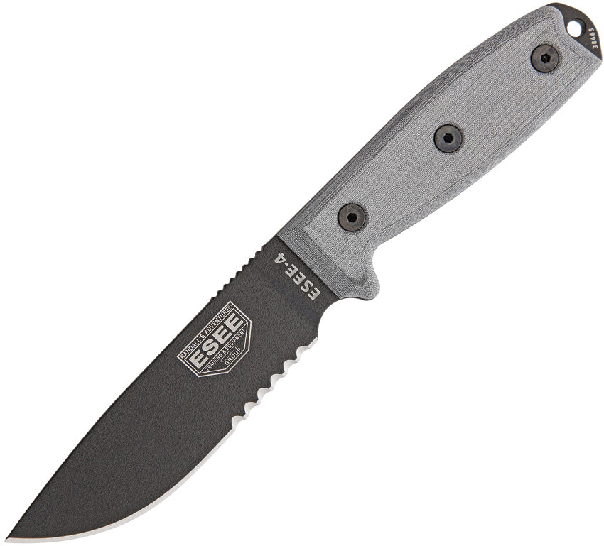 ESEE Model 4 Stainless Serrated ESEE-4S-MB-B