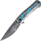 Kansept Knives Kratos Framelock Blue Rose K1024A4