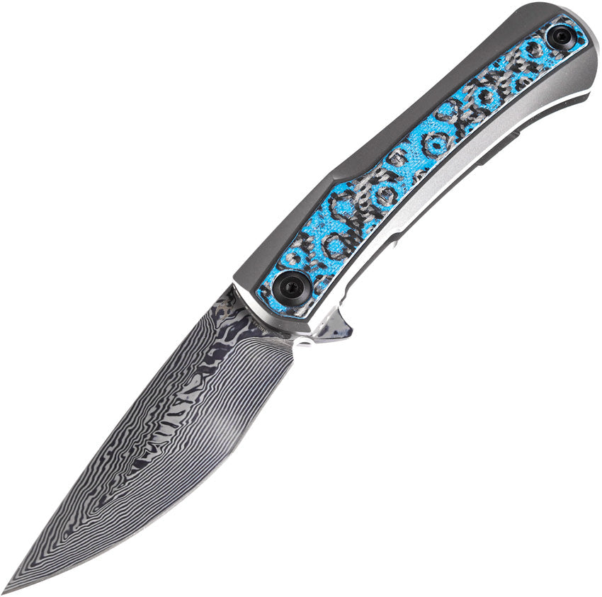 Kansept Knives Kratos Framelock Blue Rose K1024A4