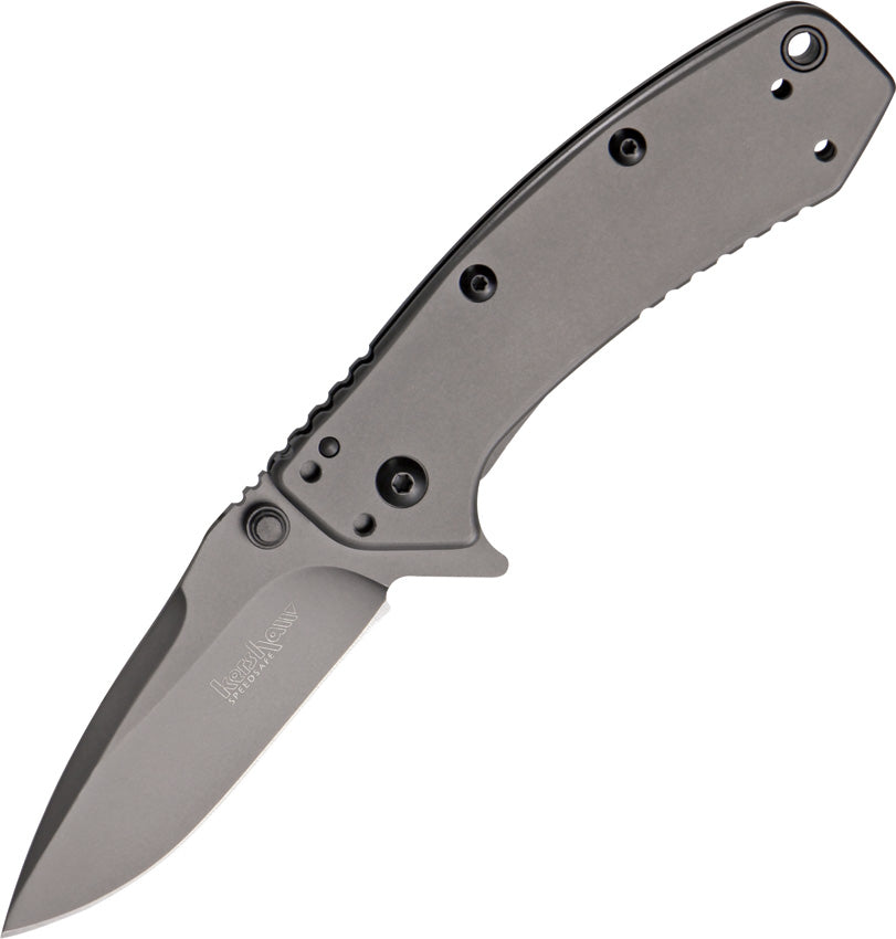 Kershaw Cryo Hinderer Framelock Assisted Opening Gray