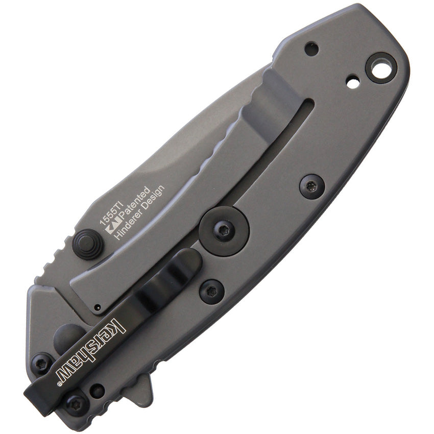 Kershaw Cryo Hinderer Framelock Assisted Opening Gray