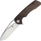 Kansept Knives Kyro Framelock Brown Micarta KT1001A1