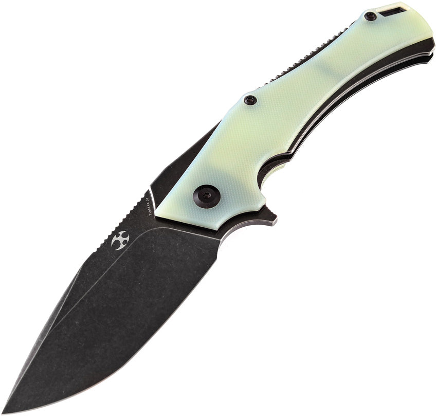 Kansept Knives Hellx Framelock D2 Jade KT1008A4