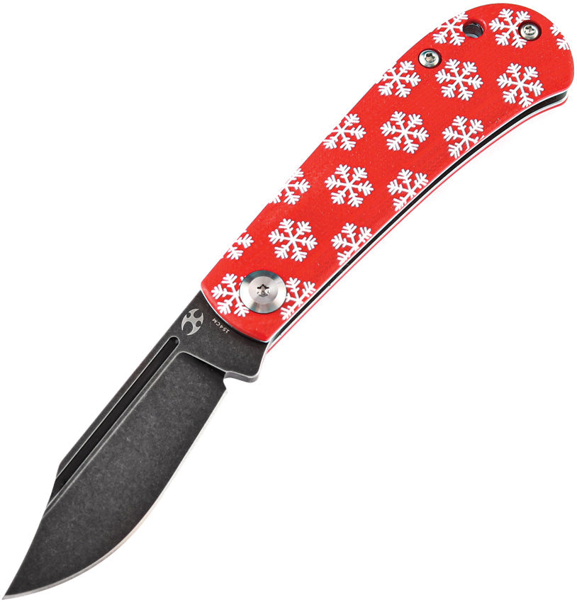 Kansept Knives Bevy Folder Red Snowflake T2026SC