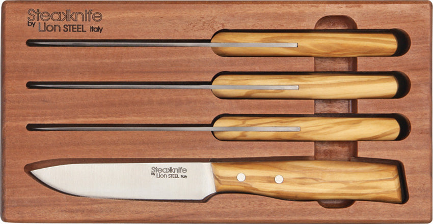 LionSTEEL Four Piece Steak Knife Set 9001S UL