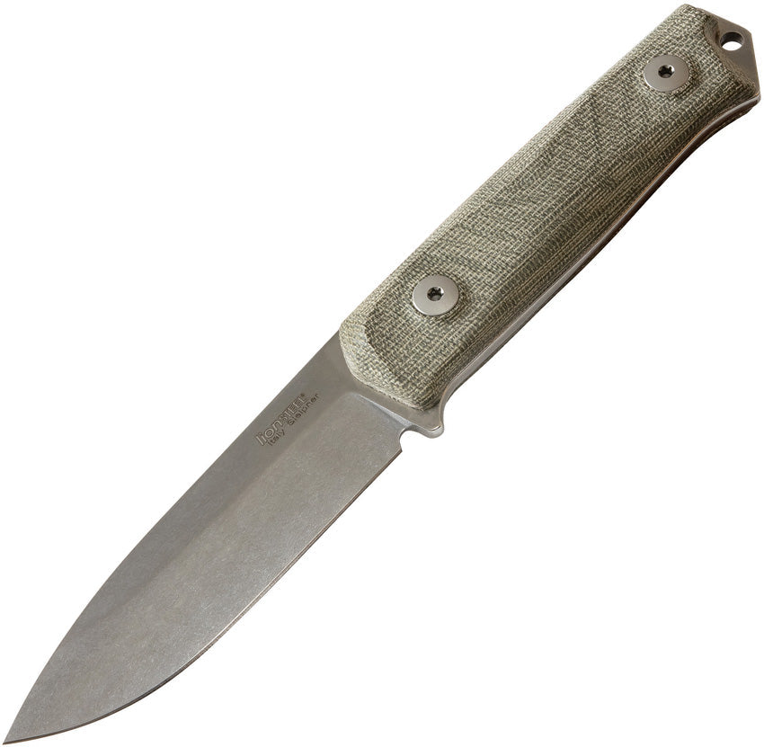 LionSTEEL B41 Bushcraft Green Micarta B41 CVG