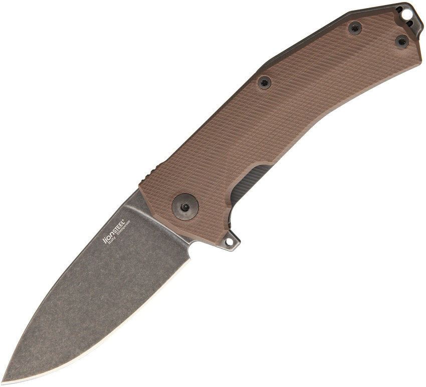 LionSTEEL KUR Linerlock Br Stonewash KUR B BR