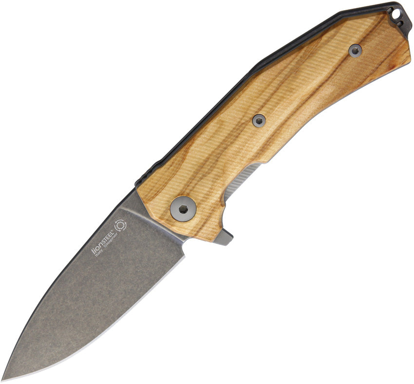 LionSTEEL KUR Linerlock Olive Wood KUR BUL