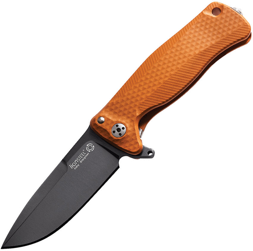 LionSTEEL SR22 Framelock Orange Black SR22A OB