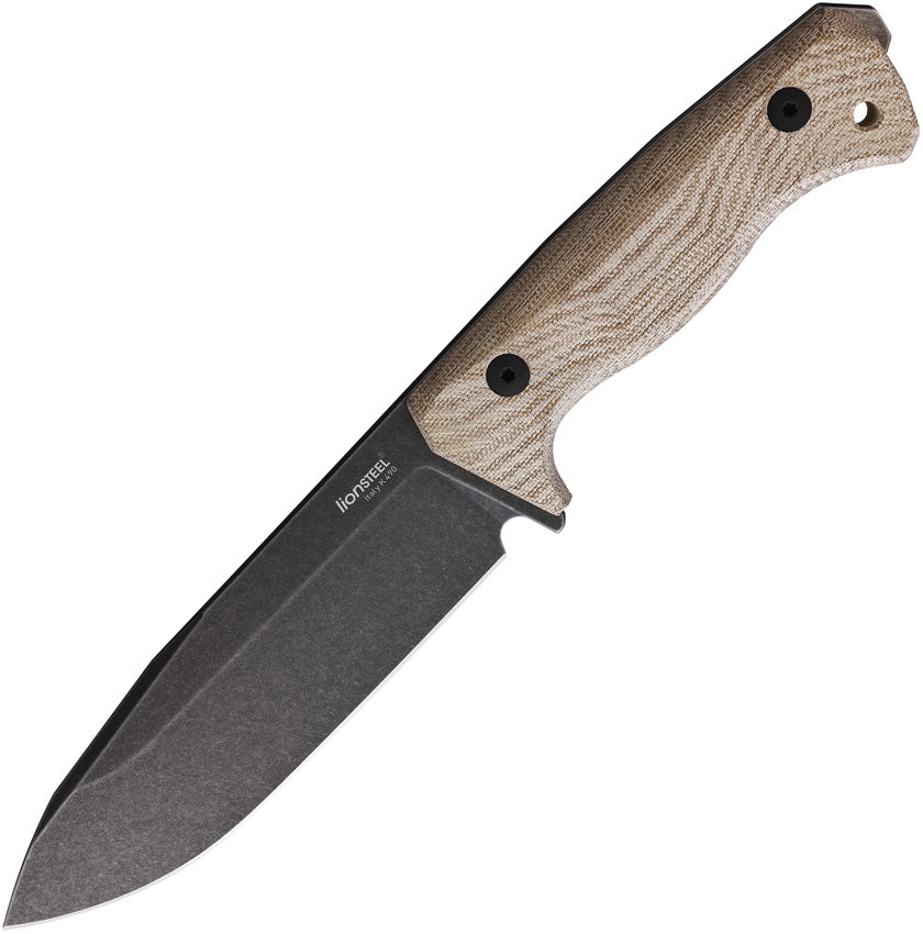 LionSTEEL T6 Fixed Blade Black/Natural T6B CVN