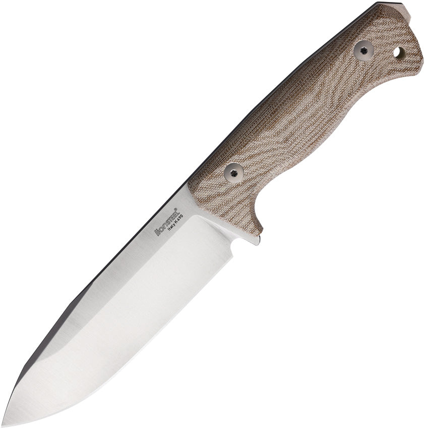 LionSTEEL T6 Fixed Blade Natural Micarta T6 CVN