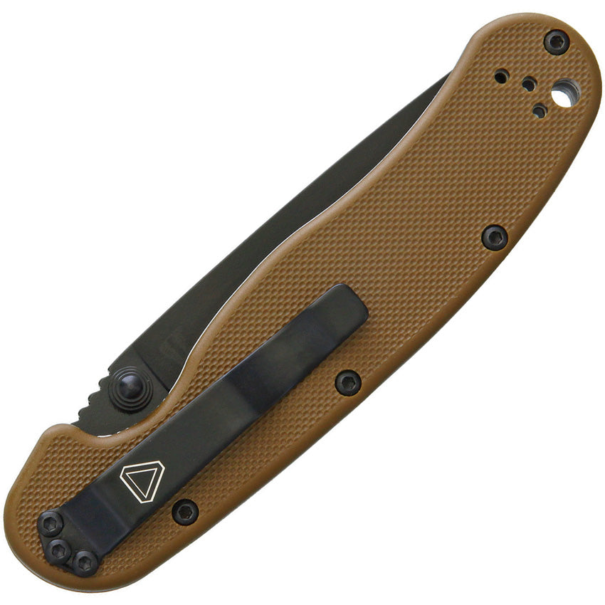 Ontario RAT II Linerlock Coyote Brown Black Finish