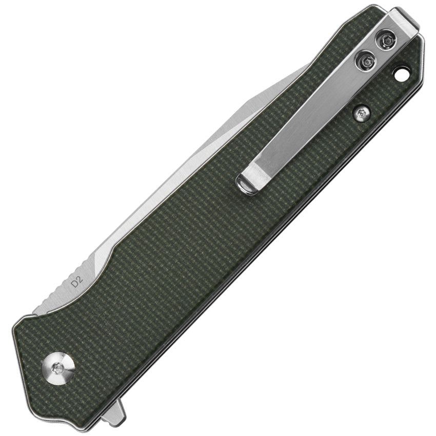 QSP Knife Mamba Linerlock Micarta Green