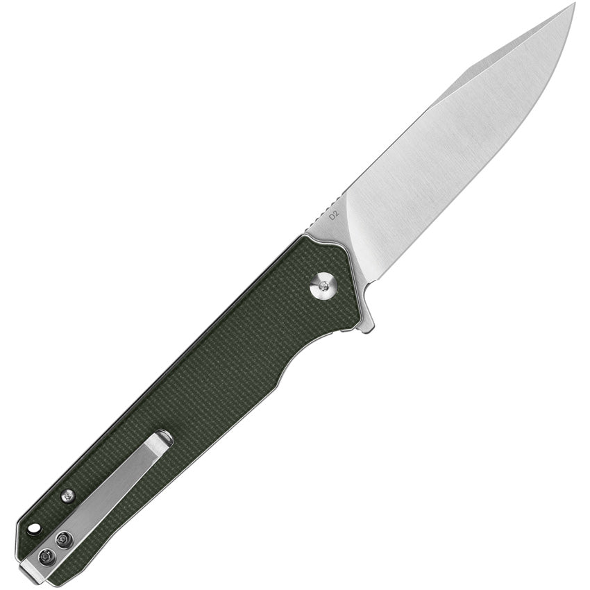 QSP Knife Mamba Linerlock Micarta Green