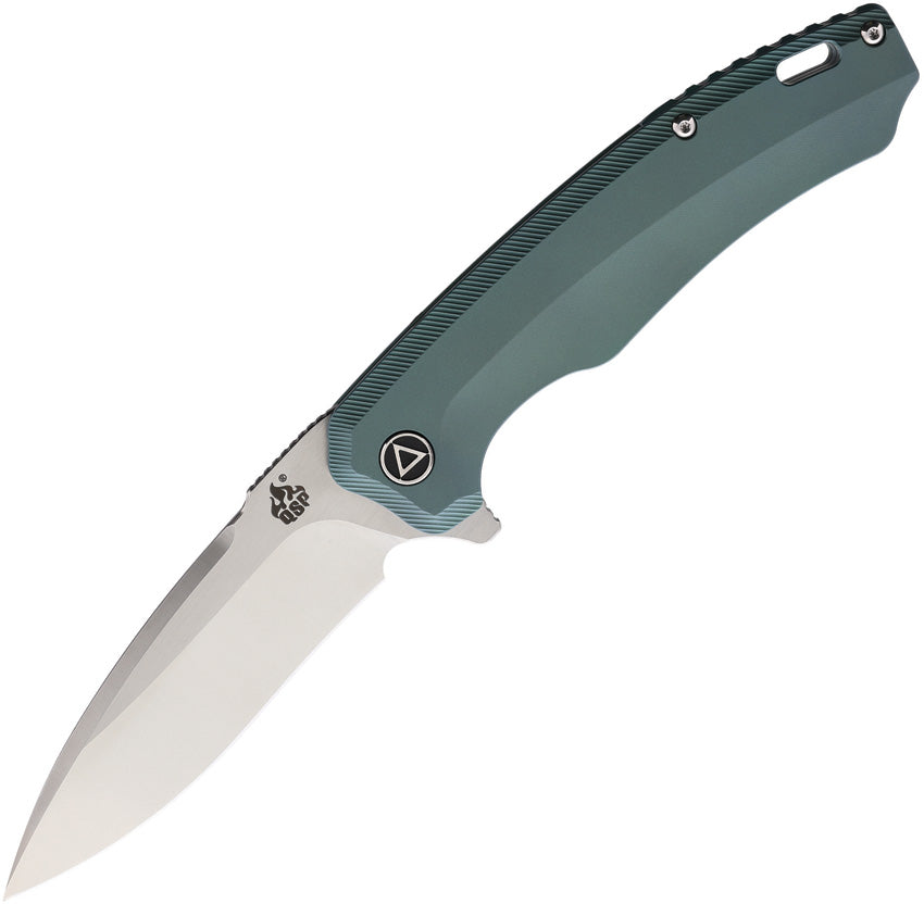 QSP Knife Woodpecker Framelock Green