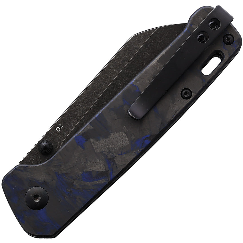 QSP Knife Penguin Linerlock Blue CF