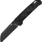 QSP Knife Penguin Linerlock Black Carbon Fiber Overlay