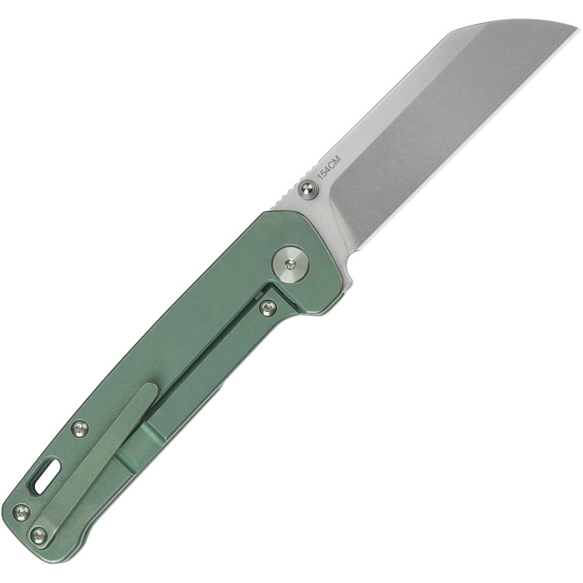 QSP Knife Penguin Linerlock Green