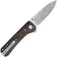 QSP Knife Hawk Linerlock Copper Foil Damascus Steel
