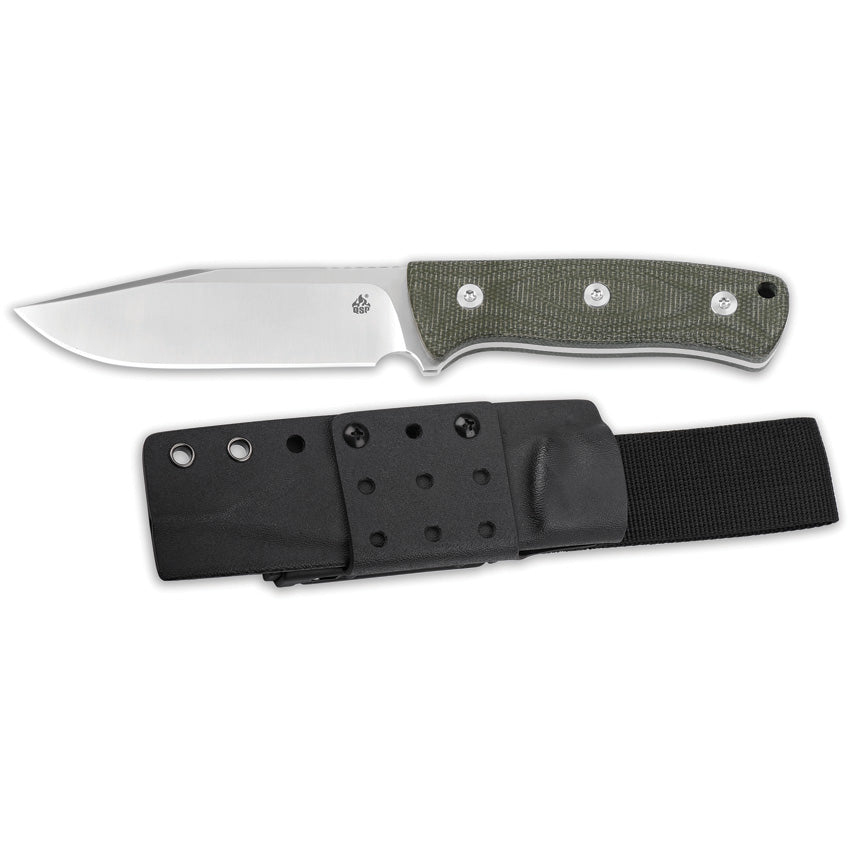 QSP Knife Bison Fixed Blade Green