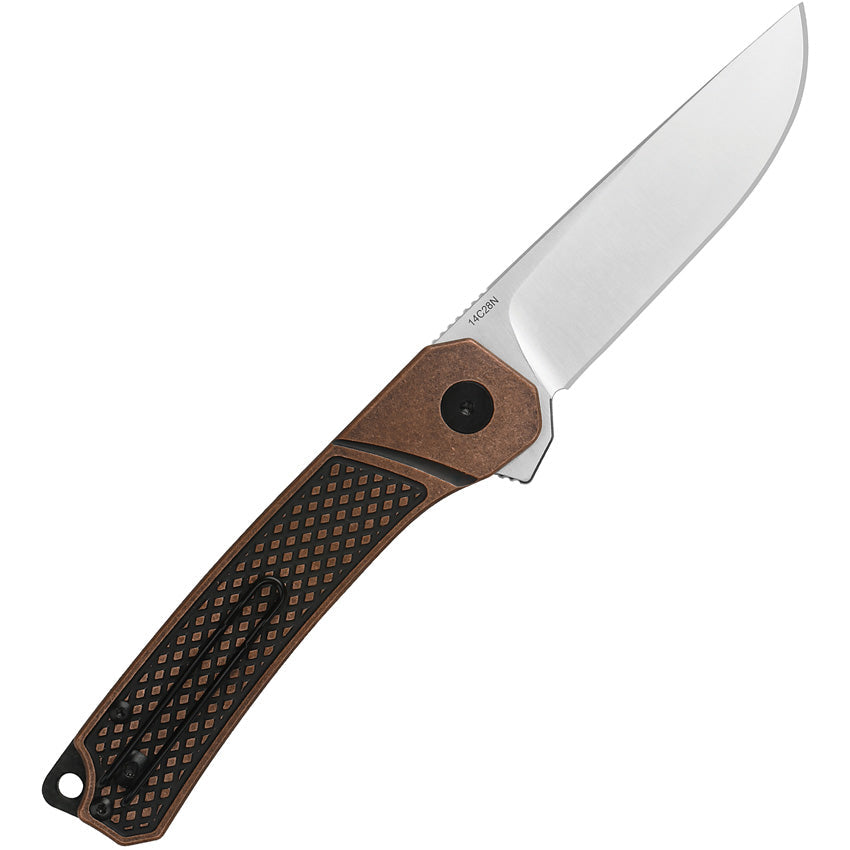 QSP Knife Osprey Linerlock Copper