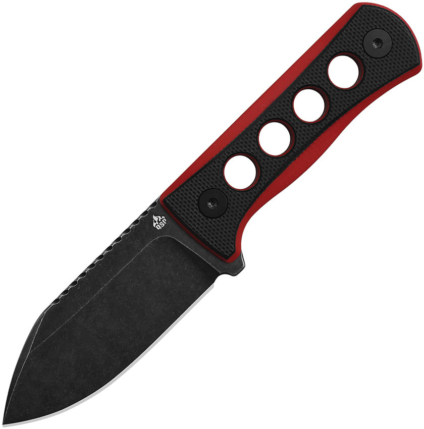 QSP Knife Canary Neck Knife Red Stonewash