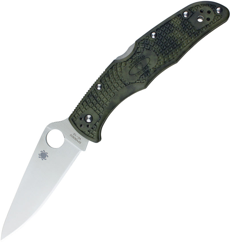 Spyderco Endura 4 Lockback Zome Green