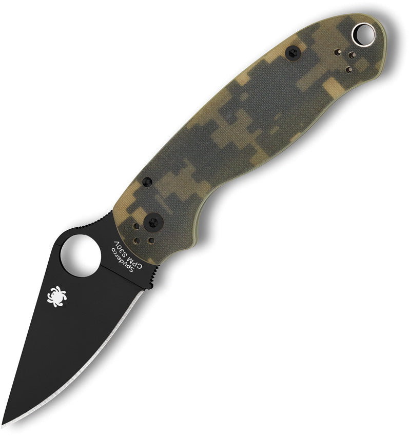 Spyderco Para 3 Black Blade Camo