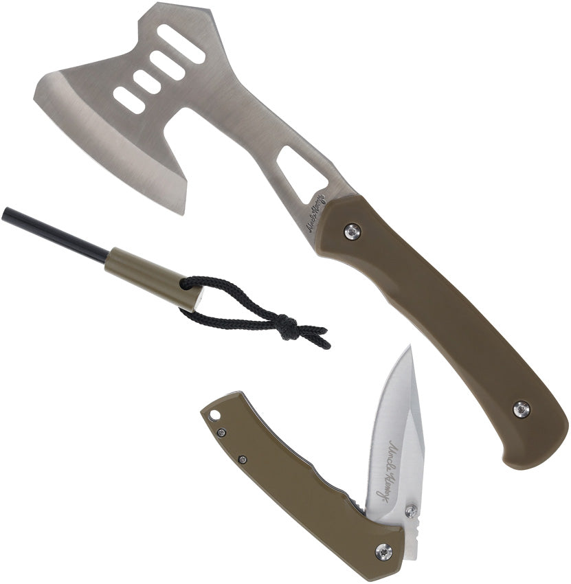 Schrade Uncle Henry Axe/Folder Combo