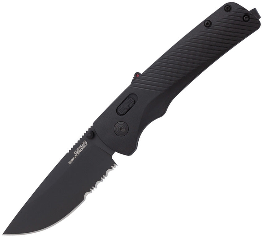 SOG Flash MK3 AT-XR Lock Assisted Opening Black Serrated