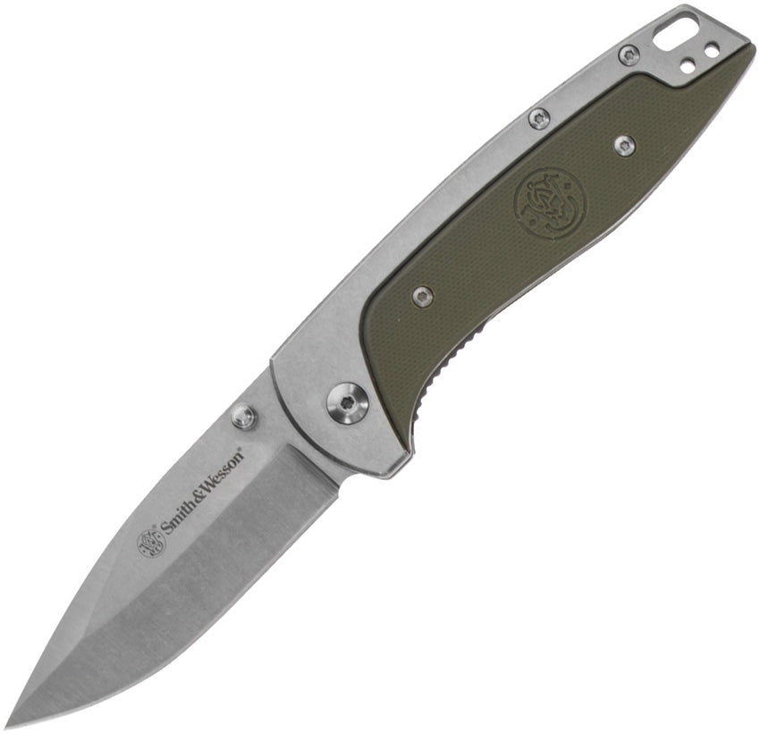 Smith & Wesson Freighter Linerlock Green