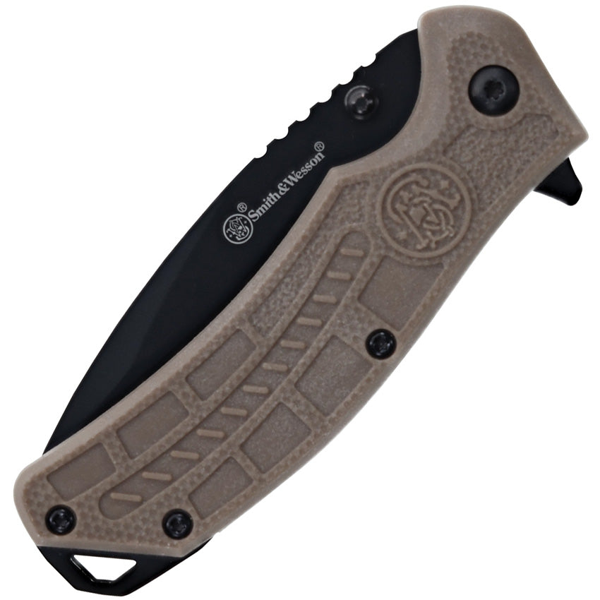 Smith & Wesson HRT Linerlock Assisted Opening Brown