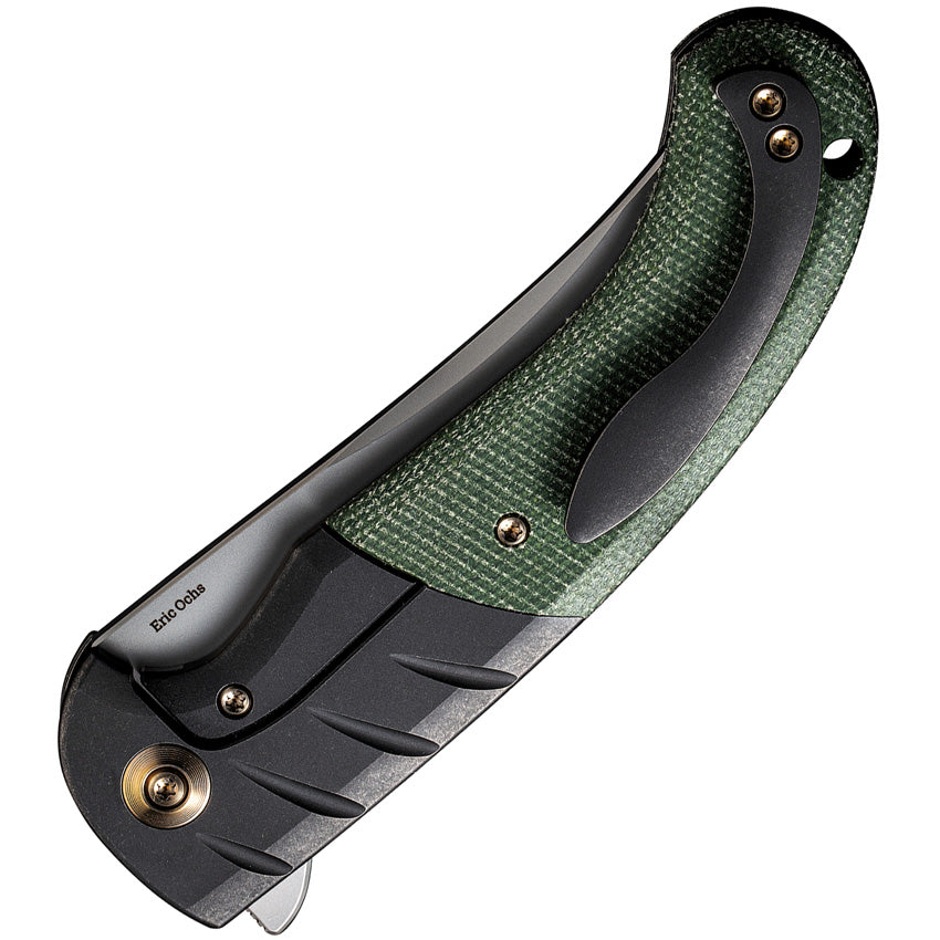 We Knife Curvaceous Framelock Green